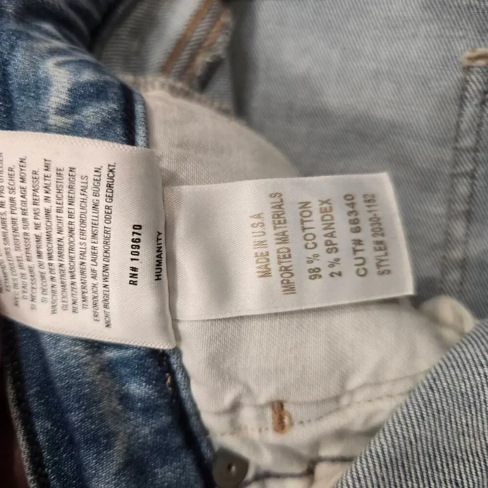 Citizens of Humanity Isola Cropped Bootcut Jeans Women's 27 Blue Denim Stretch‎ - Picture 6 of 8